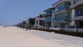 The Captain's View. Manhattan Beach - The Strand at 1st Street, California.
