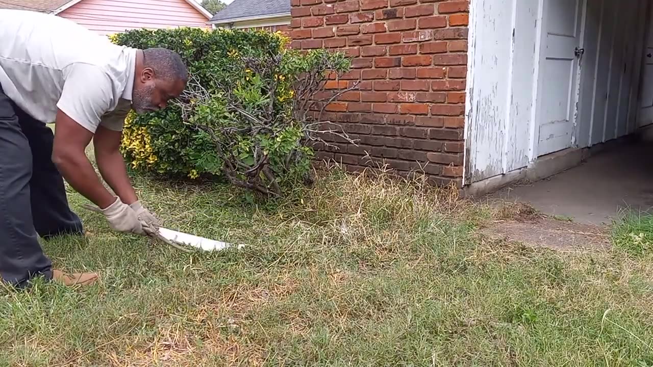 Machete Used To Cut Grass Weeds