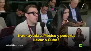 Sheinbaum ofrece a México como puente aéreo de ayuda humanitaria a Cuba