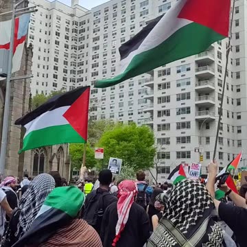 "Día de Acción Global por Gaza" en Nueva York.