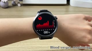 Smart Bracelet Men Watch 1.85 AMOLED Screen GPS Compass Altimeter Waterproof Bluetooth Call