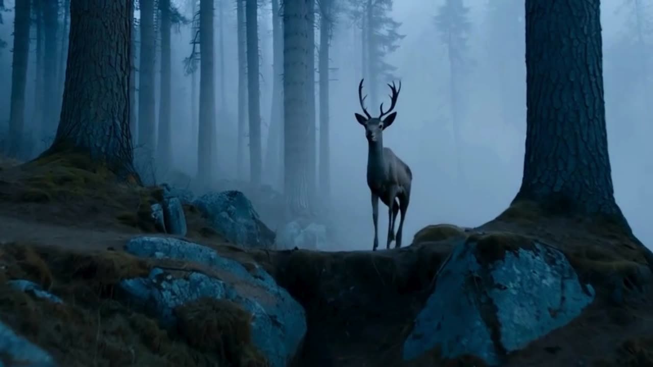 Man Chases Wild Deer Through