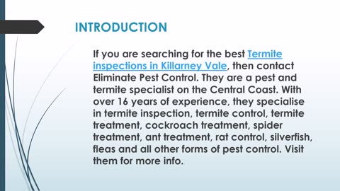The best Rodent Control in Killarney Vale.