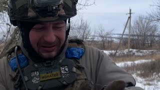 Ukrainian Soldier Befriends a Field Mouse