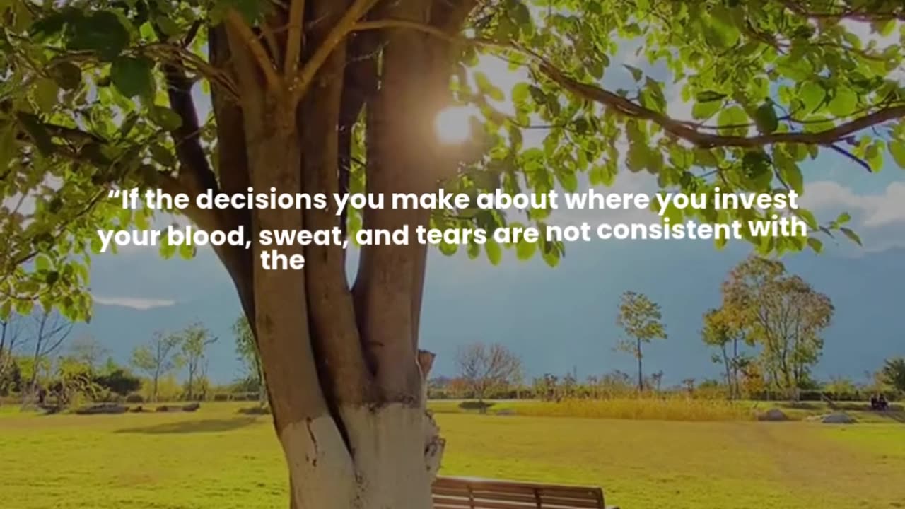 If the decisions you make about where you invest your blood ...