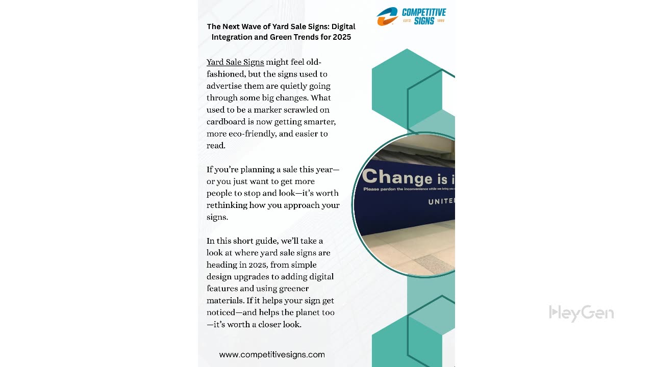 The Next Wave of Yard Sale Signs: Digital Integration and Green Trends for 2025