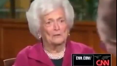 Bizarre Barbara Bush Interview Clip Resurfaces