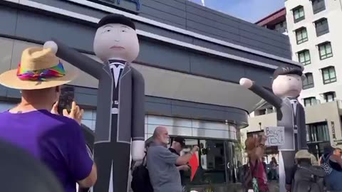 Paid protests outside Tesla Diner. Hired to go against Elon Musk. How sad.