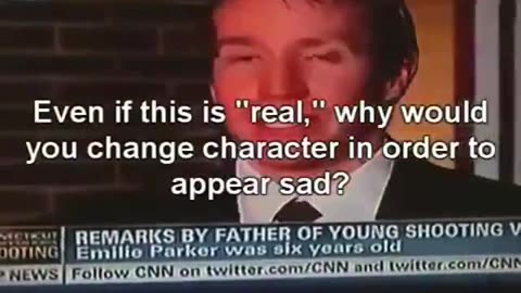Sandy hook school shooting hoax / gun control / crisis actor exposed laughing before he describes his dead daughter