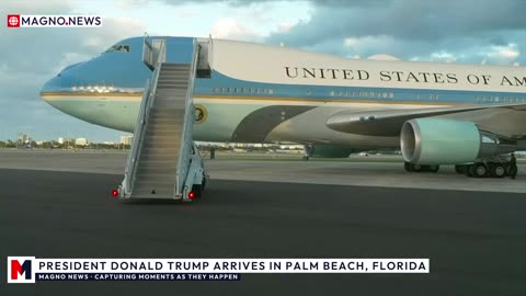 🇺🇸 President Donald Trump Lands in Palm Beach, Florida Ahead of Mar-a-Lago Weekend Break [LIVE]