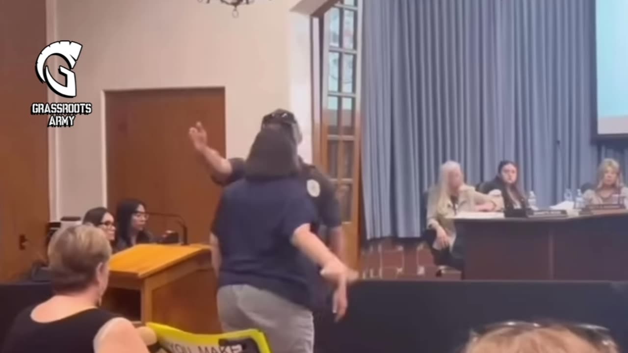 A Former Redlands School Board Candidate Was Escorted Out of a School Board Meeting by Police.