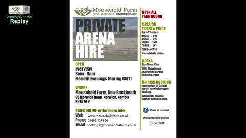 Mousehold Farm All Weather Riding arena