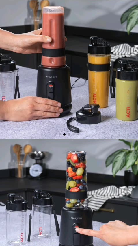 Salter Kuro Actifusion Blender Set—Your Go-To for Smoothies, Shakes & More with Powerful Blending