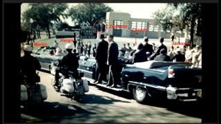 DPD Motorcycle Patrolmen ELLIS and HARGIS on 2nd Secret Service Agent in Limo (Foot Hanging Out)