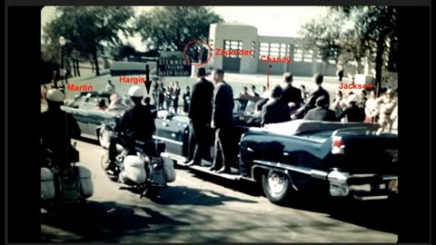 DPD Motorcycle Patrolmen ELLIS and HARGIS on 2nd Secret Service Agent in Limo (Foot Hanging Out)
