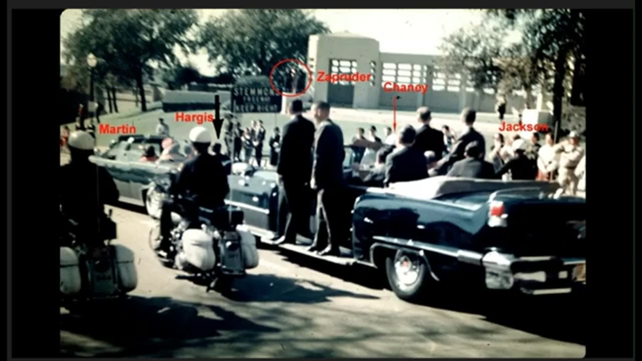 DPD Motorcycle Patrolmen ELLIS and HARGIS on 2nd Secret Service Agent in Limo (Foot Hanging Out)