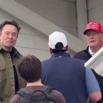 Real patriots! President Donald Trump and Elon Musk