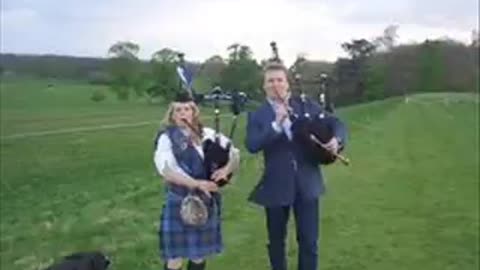 Learning to play the bagpipes