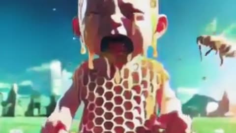 Cute baby was attacked by bees and saved by a cow 😭 #ai #baby #cat