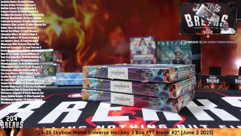 *24-25 Skybox Metal Universe Hockey 3 Box PYT Break #2* [June 2 2025]