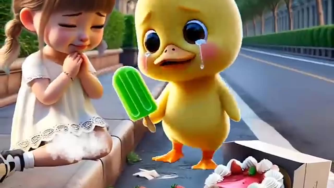 A Heartwarming Story of a Popsicle: Little Duck and the Crying #cutepets #duck #cartoon