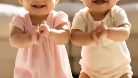 Cute baby dance