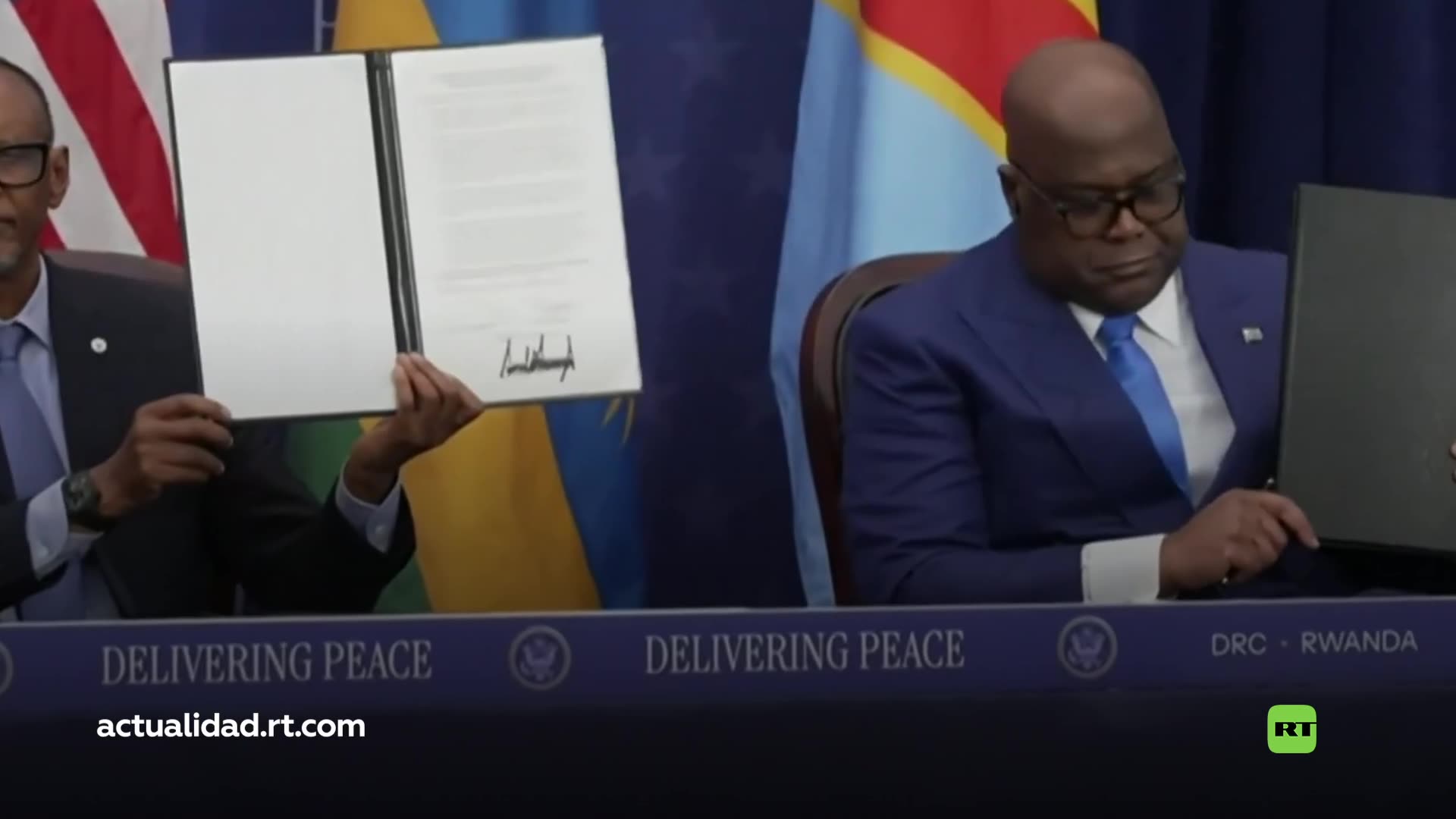"Un gran milagro": RDC y Ruanda firman un acuerdo de paz con la intermediación de Trump