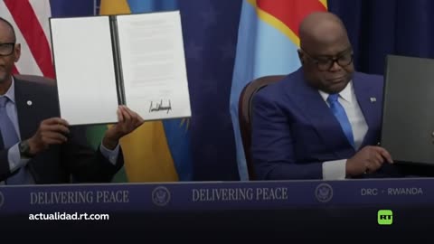 "Un gran milagro": RDC y Ruanda firman un acuerdo de paz con la intermediación de Trump