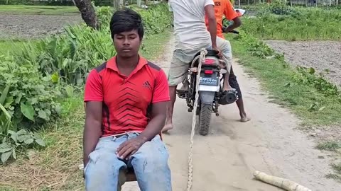 The boy on the sitting chair funny video
