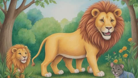 Le Lion et le Rat ✨ Histoires pour s’endormir - Conte de fée - Livres courts racontés