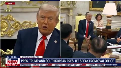 President Trump meets with South Korean President, takes questions on Russia-Ukraine, tariffs