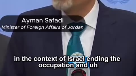 Minister of foreign affairs of Jordan “what is Israel's end game?”