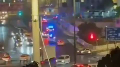 Israeli Prime Minister is being rushed to the government building in Jerusalem.