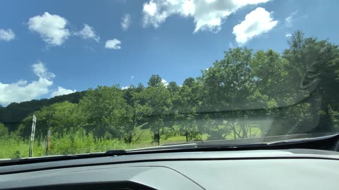 NW NC Dashcam Sunday 7/27/25 11 AM 74° F From The Treehouse in Green Mountain to Bakersville NC