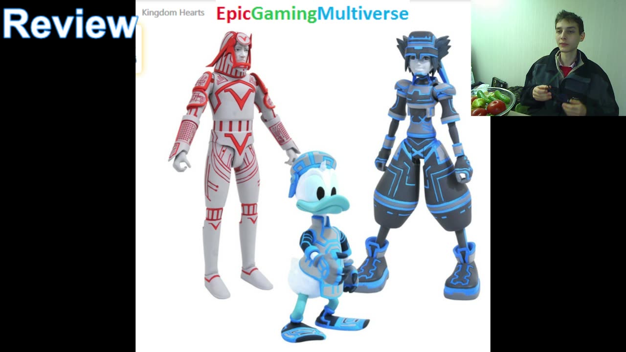 Review Of The Diamond Select Toys Kingdom Hearts Sora Action Figure And Donald Duck Action Figure