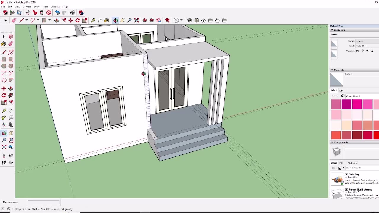 tutorial design house size 6 x 6 meters 24