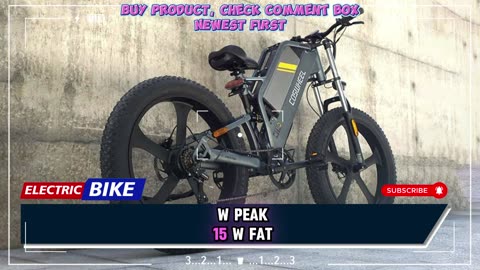 Coswheel T26 Electric Bike 1500W 48V 25AH Battery Fat Tire Electric Bicycle