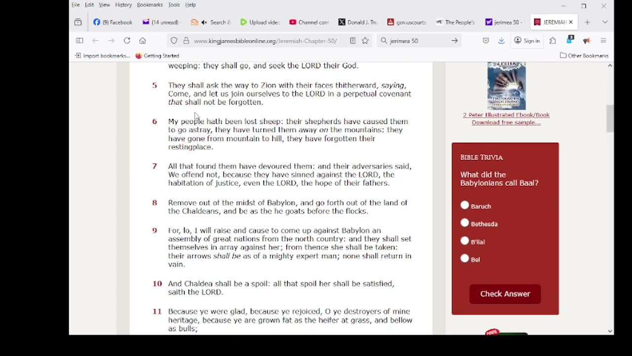 LORD spake against Babylon Jeremiah 50