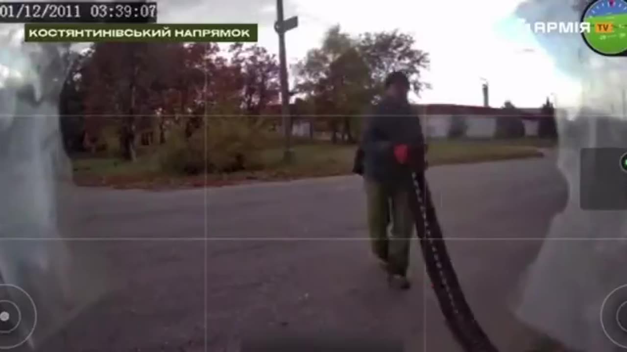 Local Mechanic Stops to Help Repair Track on Ukrainian APC
