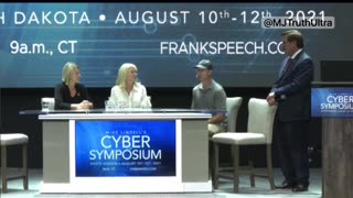 Tina at Mike Lindell’s Cyber Symposium who fled Colorado right before the FBI raided her home