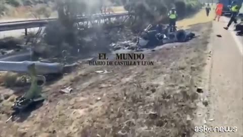 Morto Diogo Jota, l'auto distrutta dopo l'uscita di strada 360 /news