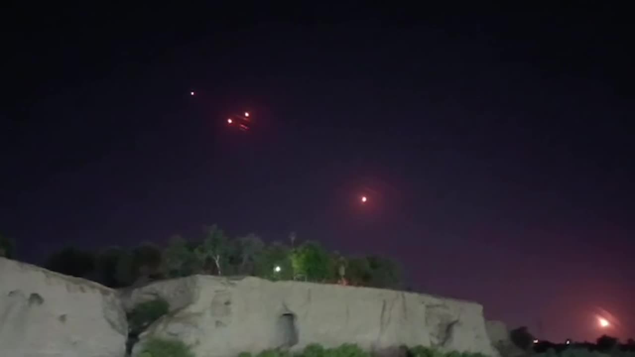 Launch of an Iranian Missile Salvo