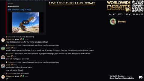 0055 - Worldwide Debates LIVE - YouTube/Rumble/Twitch/Kick