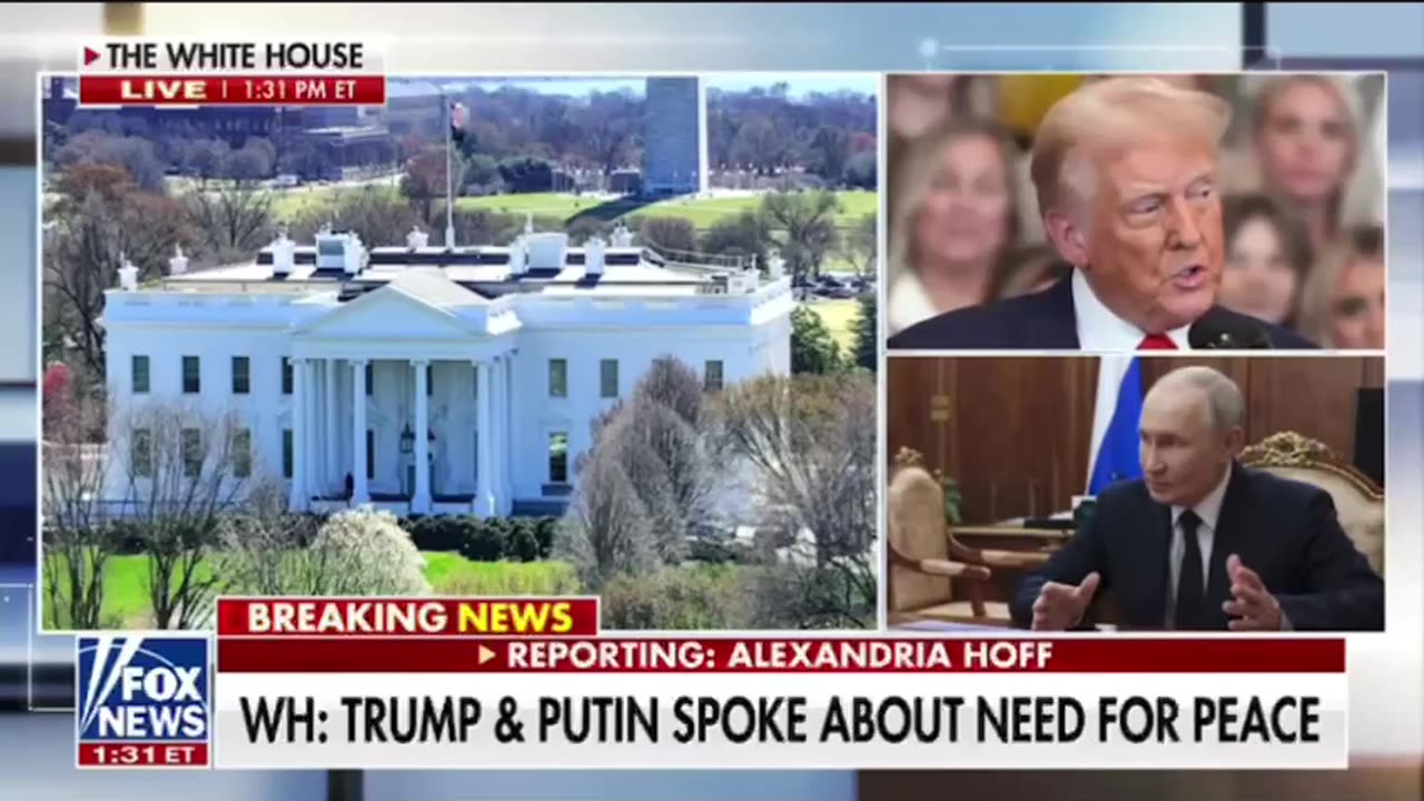 Trump and Putin spoke about need for peace