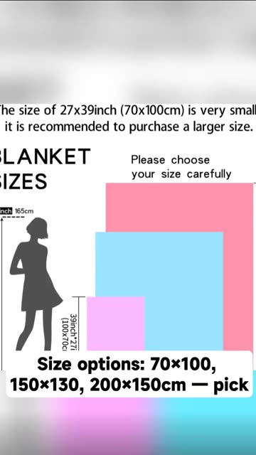 1pc thick and warm flannel blanket, a comfortable and warm blanket fo