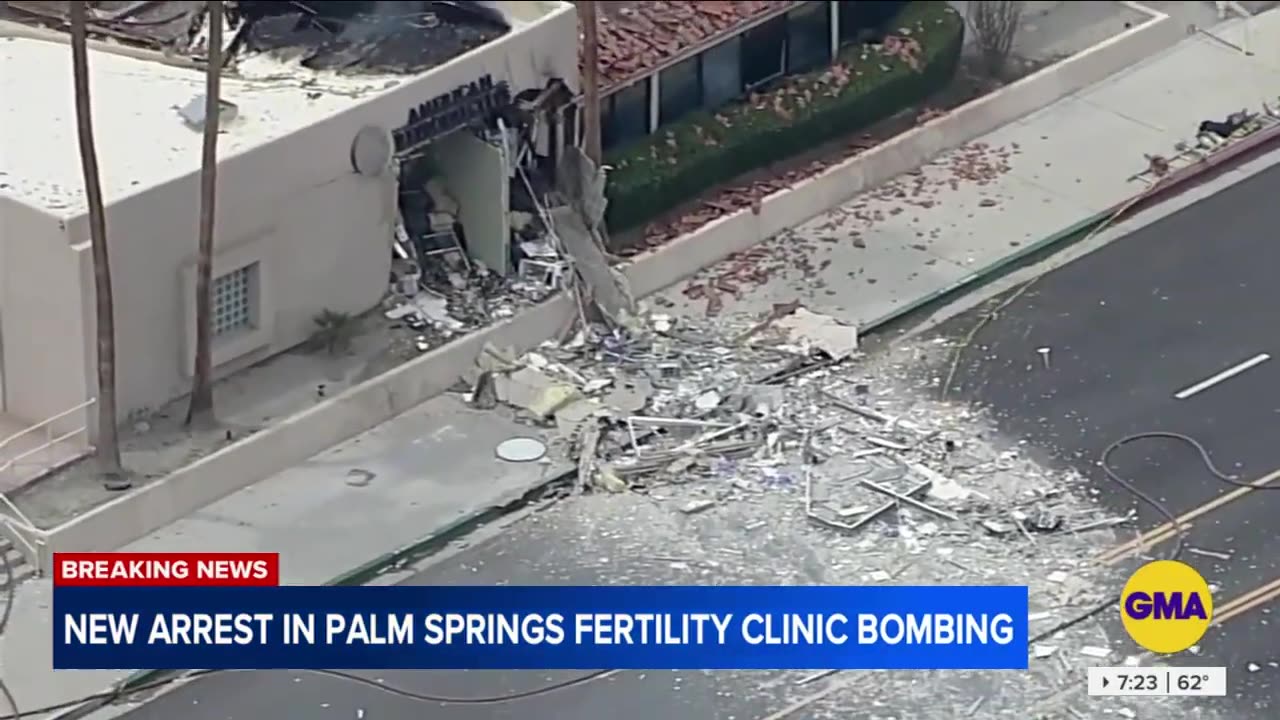 New arrest made in Palm Springs fertility clinic bombing