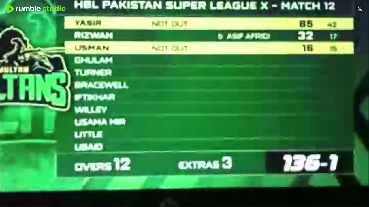 live cirket PSL Lahore vs Multan
