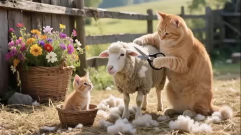 cats daily routine work