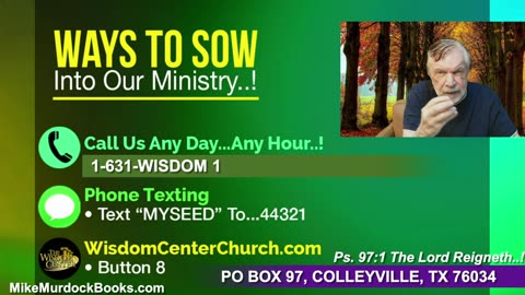 Re-Air: Wisdom Moments With Mike Murdock..!!!