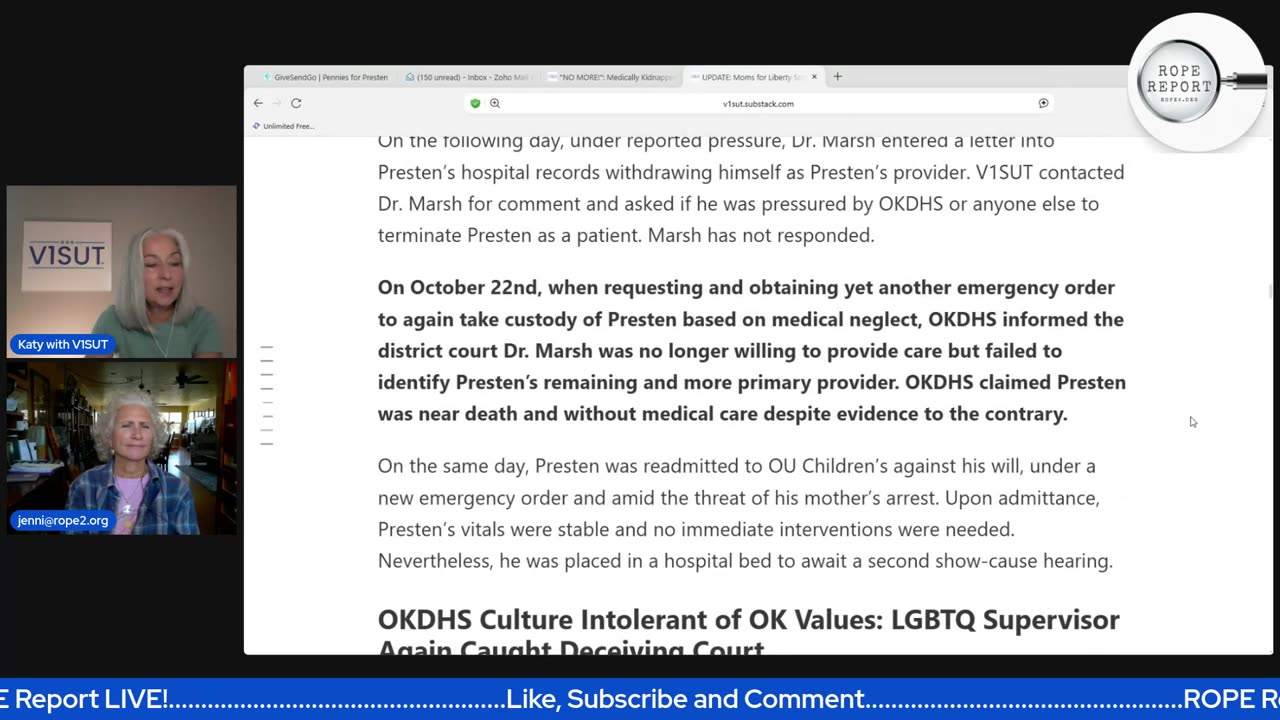 V1SUT/ROPE Report SPECIAL! Live at 1pm November 7th